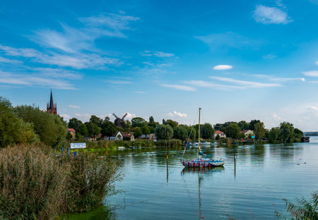 colorful sailing boat in Werder