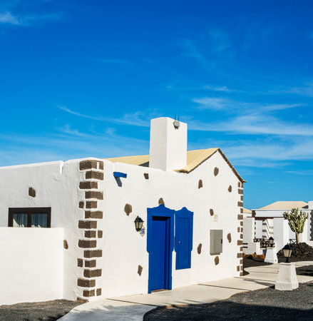Villas and houses in Lanzarote, Canary Islands, Spainのeditorial素材