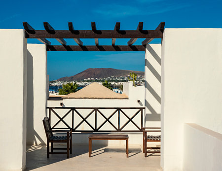 Villas and houses in Lanzarote, Canary Islands, Spainのeditorial素材