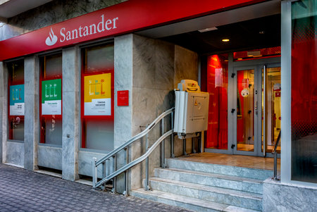 Santander Consumer Bank AG, branch in Arrecife, Lanzarote, Canary Islands, Spainのeditorial素材