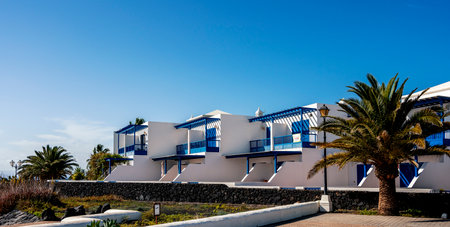 Villas and houses in Lanzarote, Canary Islands, Spainのeditorial素材