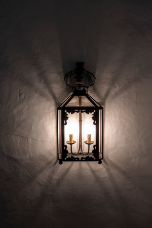 Mediterranean style decorative wall lamp, Spainのeditorial素材