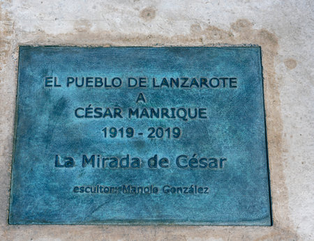 Monument Cesar Manrique, Arrecife, Lanzarote, Kanaran, Spainのeditorial素材