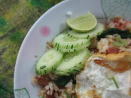 Fried rice and egg.の写真素材