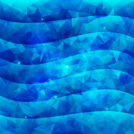Abstract Vector Triangle Pattern Water Backgroundのイラスト素材