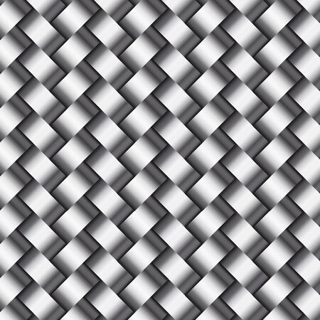 Vector abstract metallic  silver or steel wickerwork patternのイラスト素材