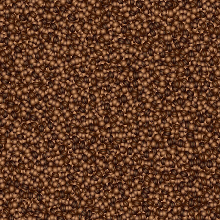 abstract background pattern made from coffee beansのイラスト素材