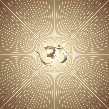 Vector abstract golden background with raysのイラスト素材