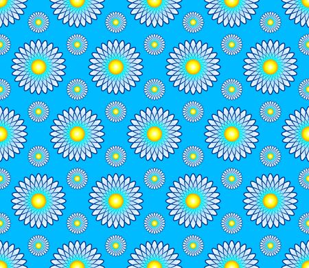 Vector abstract seamless pattern background with e flowersのイラスト素材