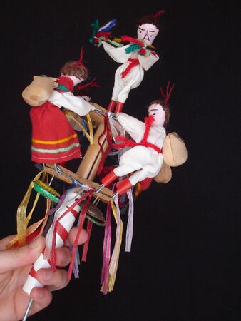 Colourful Musical toy from South Americaの写真素材