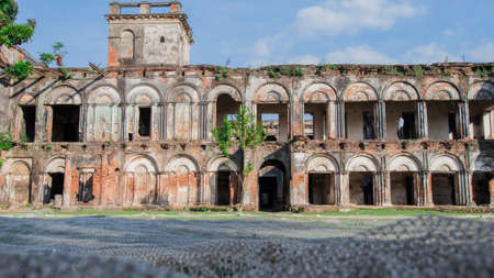 Teota Jomidar Bari Manikganj, old Heritage House Bangladeshの写真素材