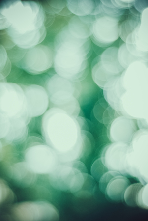 Green bokeh out of focus background