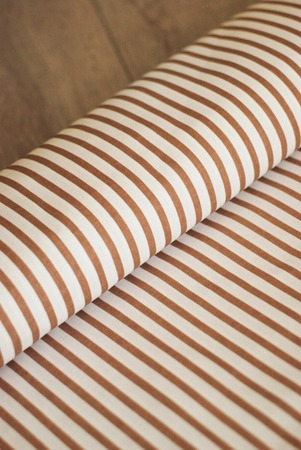 texture of fabric with vertical stripesの写真素材