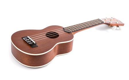 ukulele on white backgroundの写真素材