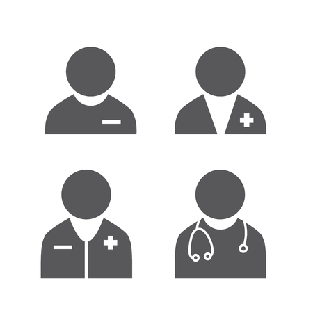 Doctor Icon Set. Healthcare provider icons.のイラスト素材