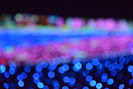 Materials of blue illuminationの写真素材