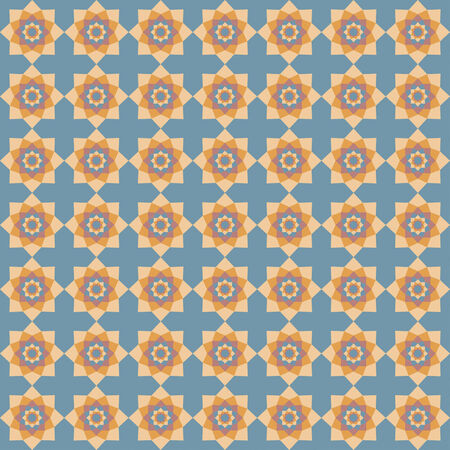 geometric flower ethnic pattern, soft colors