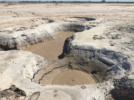 Salton Sea Mud Pots, Geothermal Activity in Southern California