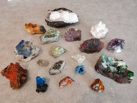 Rock Collection, Many Assorted Natural and Colorful Stones, Rocks and Minerals