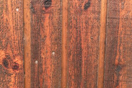 Wooden background with nails in light brown color