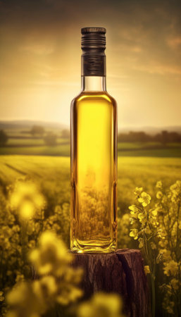 Concept of agriculture and farming in a serene rural setting. The clear blue sky and the peaceful surroundings evoke a sense of harmony with nature and the simplicity of rural life. AI generative imageの素材