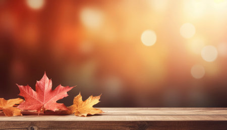 A stunning stock image captures the beauty of autumn with its vibrant and warm-hued foliage, creating a picturesque scene of nature's breathtaking transformation. Generative AI illustrationsの素材