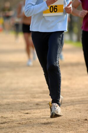 Female competitors during a womens fun runの写真素材