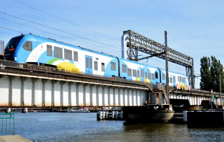 train on the bridge