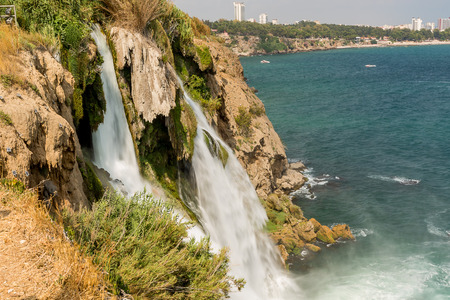 Waterfall in Antalya, Turkey.の写真素材