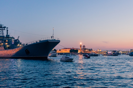 Day of the Navy in Petersburg on July 29 in 2018.のeditorial素材