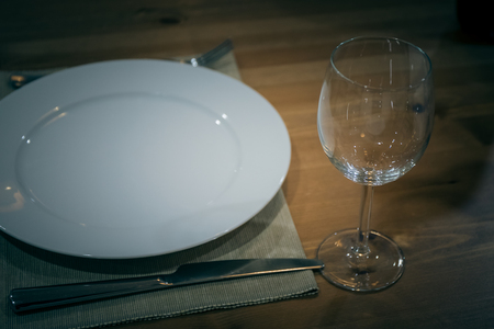 Dishes in the cafe.の写真素材