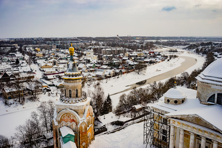 The city of Torzhok of the Tver region, the view from the observation deck.の写真素材