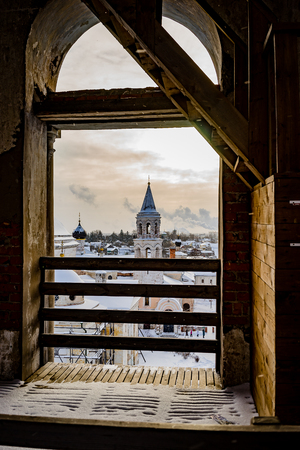 The city of Torzhok of the Tver region, the view from the observation deck.の写真素材