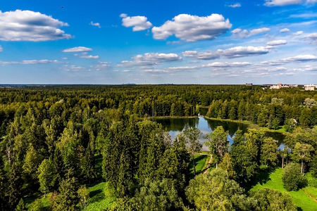 Palace Park in Gatchina, Leningrad region, Russia.