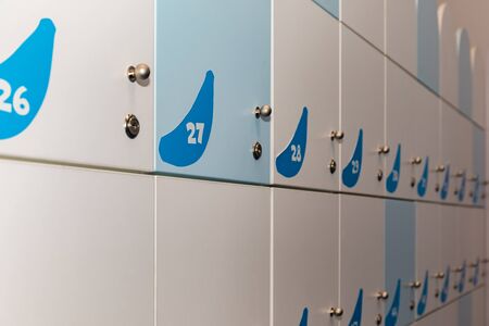 The cabinets in the General public storage office are equipped with lockers and a secure lock system...