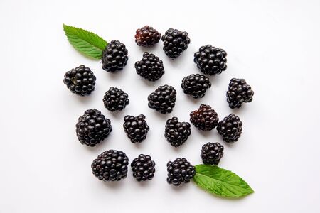 mulberry isolated on white backgroundの写真素材