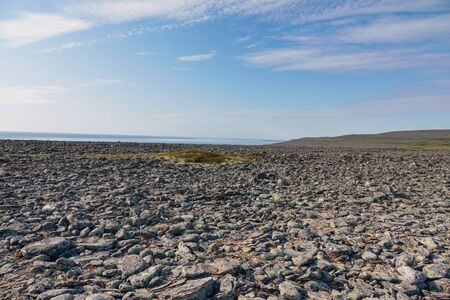shore of the Arctic Ocean, Sredny peninsulaの写真素材