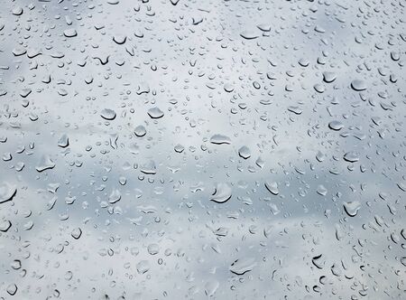 Rain drops on window glasses abstract rain drops on a window