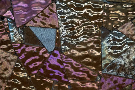 a wall of glittering mosaics of crystals and diamonds pattern wall.の写真素材