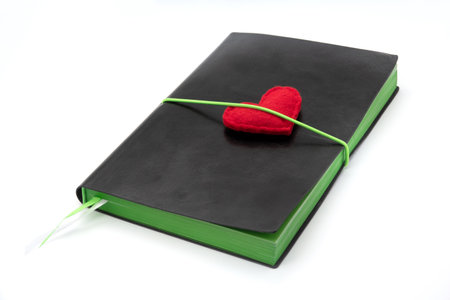 Valentines day red heart Holidays cardの写真素材
