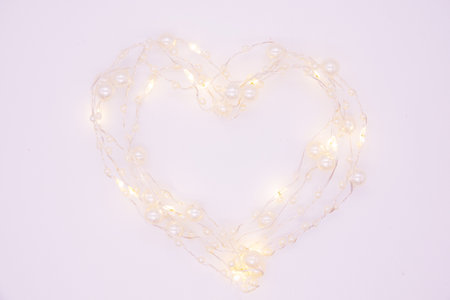 Valentines day red heart Holidays cardの写真素材