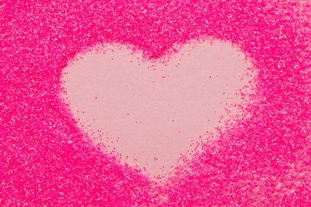 Valentines day red heart Holidays cardの写真素材