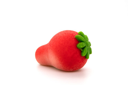 Set of fruit marzipan candy isolated on whiteの写真素材