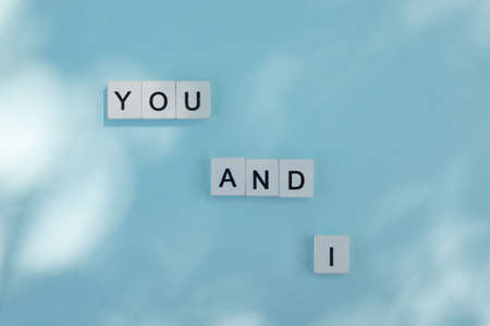 Words Have Power word cube on wood background, English language learning conceptの写真素材