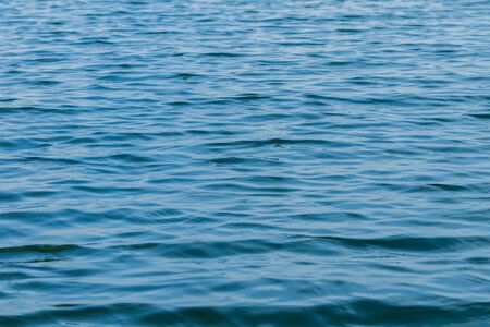 surface of the lake a small waveのeditorial素材