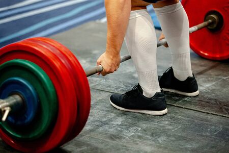 men powerlifter weightlift bar competition powerlifting deadliftの写真素材