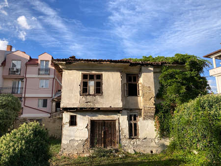 ruined old house in ohrid macedonia