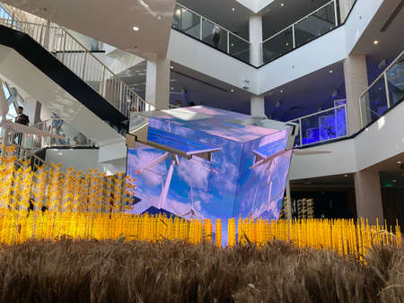UAE, Dubai - December 1, 2021: Ukraine pavilion at World Expo 2020