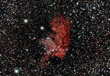 NGC 7380 - Sorcerer's nebulaの写真素材