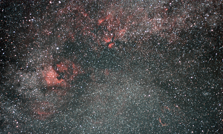 The Milky Way in the vicinity of Denebの写真素材